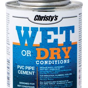 Christy's Wet or Dry Blue Cement For PVC 8 oz