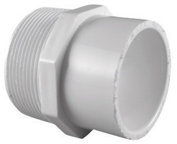 Charlotte Pipe Schedule 40 1-1/4 in. MPT X 1-1/2 in. D Slip PVC Pipe Adapter