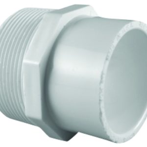 Charlotte Pipe Schedule 40 3/4 in. MPT X 1 in. D Slip PVC Pipe Adapter