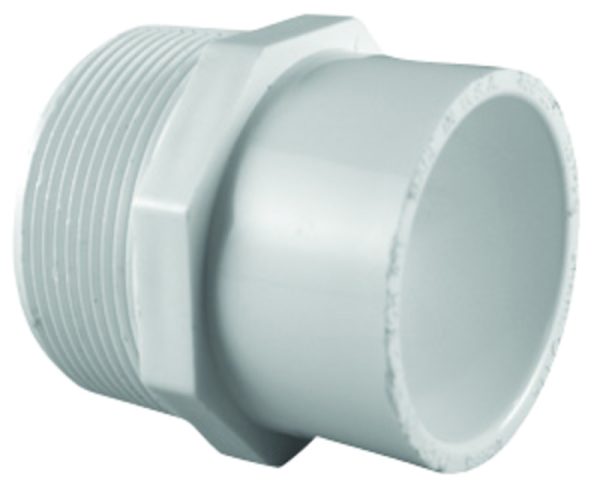 Charlotte Pipe Schedule 40 3/4 in. MPT X 1 in. D Slip PVC Pipe Adapter