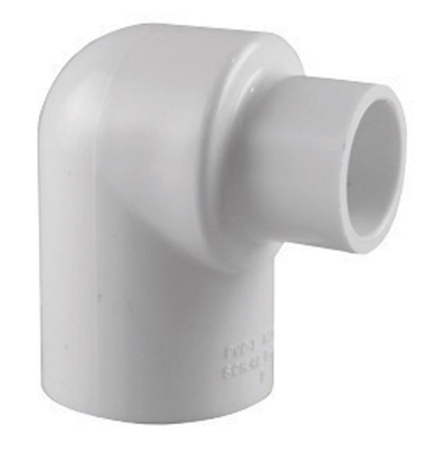 Charlotte Pipe Schedule 40 3/4 in. Slip X 1/2 in. D Slip PVC 90 Degree Elbow