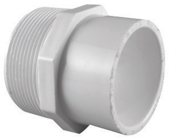 Charlotte Pipe Schedule 40 1/2 in. MPT X 3/4 in. D Slip PVC Pipe Adapter