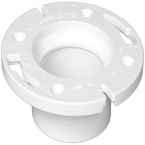 Charlotte Pipe Schedule 40 4 in. Hub X 3 in. D Hub PVC 7 in. Closet Flange