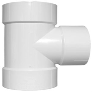 Charlotte Pipe Schedule 40 4 in. Hub X 4 in. D Hub PVC Vent Tee