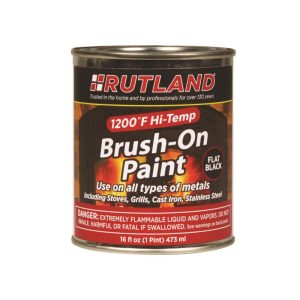 Rutland Black High Heat Paint 16 oz
