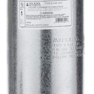Selkirk 5 in. D X 12 in. L Aluminum Round Gas Vent Pipe