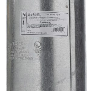 Selkirk 6 in. D X 12 in. L Aluminum Round Gas Vent Pipe