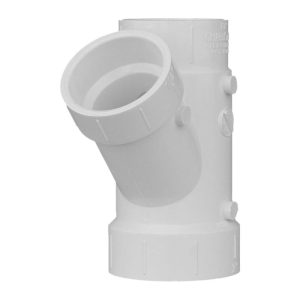 Charlotte Pipe Schedule 40 6 in. Hub X 6 in. D Hub PVC Reducing Wye