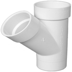 Charlotte Pipe Schedule 40 4 in. Hub X 4 in. D Hub PVC Street Wye