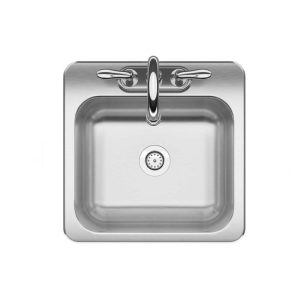 Franke Kindred Stainless Steel Top Mount 15 in. W X 15 in. L Single Bowl Bar Sink