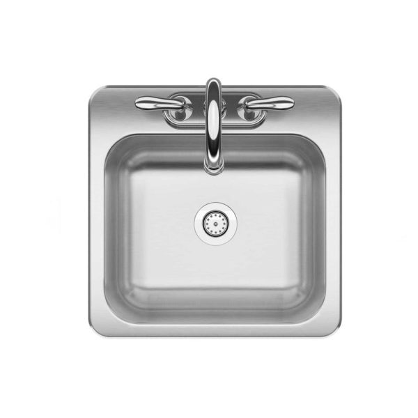 Franke Kindred Stainless Steel Top Mount 15 in. W X 15 in. L Single Bowl Bar Sink