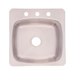 Franke Stainless Steel Dual Mount 20-1/8 in. W X 20-9/16 in. L One Bowl Kitchen Sink