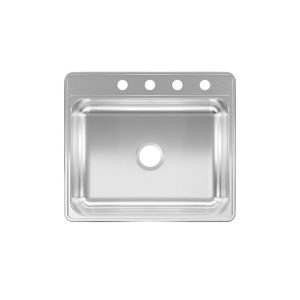 Franke Kindred Stainless Steel Top Mount 25 in. W X 22 in. L Single Bowl Kitchen Sink
