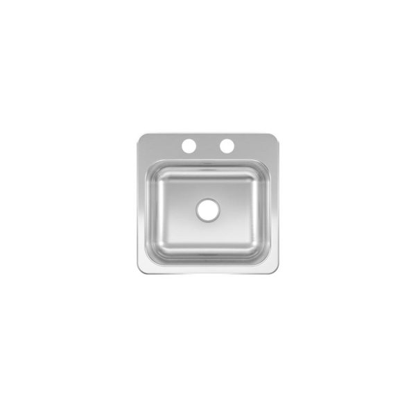 Franke Kindred Stainless Steel Top Mount 15 in. W X 15 in. L Single Bowl Bar Sink