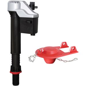 Korky QuietFILL Platinum Fill Valve And Flapper Kit Red