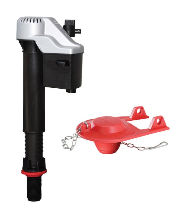 Korky QuietFILL Platinum Fill Valve And Flapper Kit Red