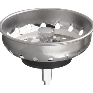 Plumb Pak Keeney 3-1/2 in. D Stainless Steel Replacement Strainer Basket Black/Silver