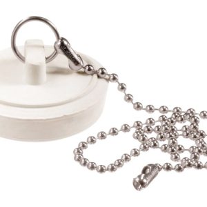 Plumb Pak 1-1/4 in. White Rubber Drain Stopper