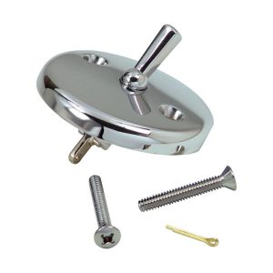 Danco 2 in. D X 2 in. L Metal Overflow Faceplate