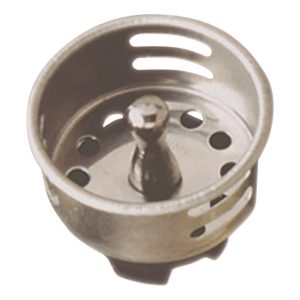 Plumb Pak Keeney 1-1/2 in. D Chrome-Plated Stainless Steel Sink Strainer Silver