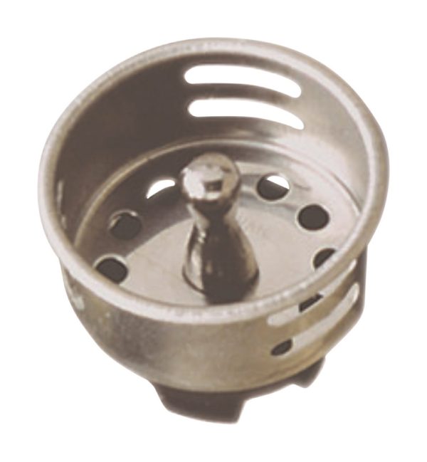 Plumb Pak Keeney 1-1/2 in. D Chrome-Plated Stainless Steel Sink Strainer Silver