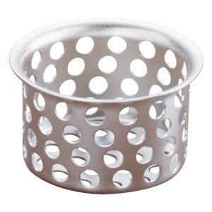 Plumb Pak 1-1/2 in. D Natural Stainless Steel Sink Strainer Gray