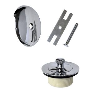 Danco 1-1/2 in. Chrome Stainless Steel Bath Trim Kit
