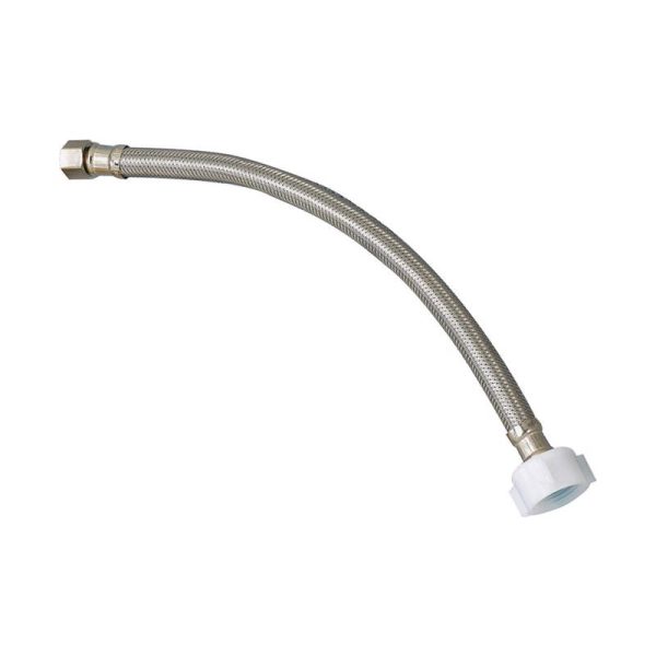Plumb Pak EZ 3/8 in. Compression in. X 7/8 in. D Ballcock 9 in. Stainless Steel Toilet Supply Line