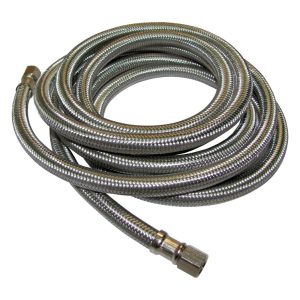 Plumb Pak 1/4 in. Compression in. X 1/4 in. D Compression 60 ft. Stainless Steel Ice Maker Supply Li