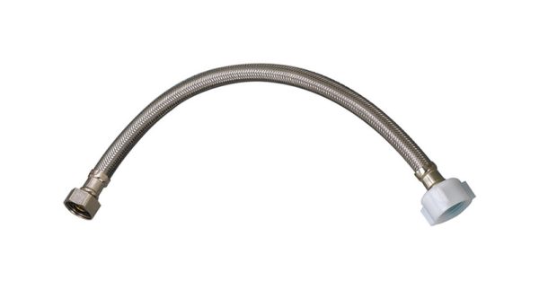 Plumb Pak 1/2 in. Ballcock in. X 7/8 in. D Ballcock 16 in. Stainless Steel Toilet Supply Line