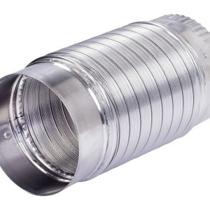 Deflect-O Jordan 24 in. L X 4 in. D Silver/White Aluminum Duct Connector