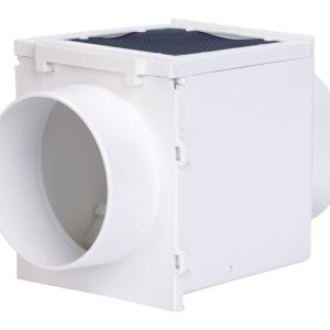 Deflect-O Jordan 5 in. L X 4 in. D Silver/White Aluminum Heat Diverter
