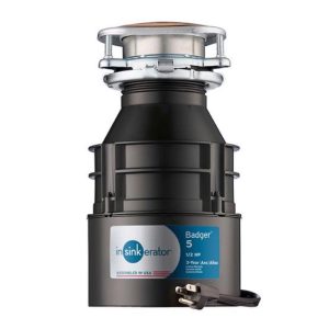 InSinkErator Badger 1/2 HP Continuous Feed Garbage Disposal with Power Cord