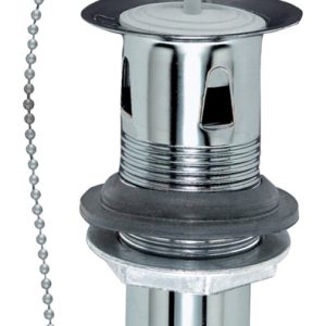 Plumb Pak 1-1/4 in. D Chrome Brass Pull Out Plug