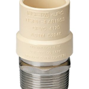 Homewerks Schedule 40 1 in. Slip X 1 in. D MPT CPVC Transition Adapter