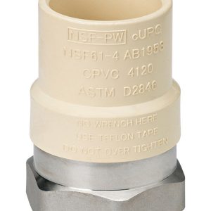Homewerks Schedule 40 1/2 in. Slip X 1/2 in. D FPT CPVC Transition Adapter