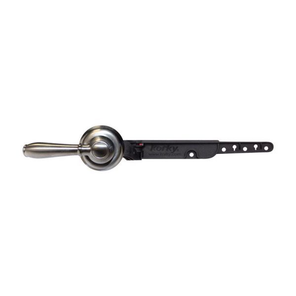 Korky StrongARM Faucet Style, Brushed Nickel Flush Handle
