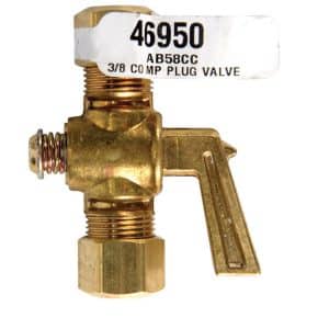 JMF Company 3/8 in. 3/8 in. Brass Plug Valve