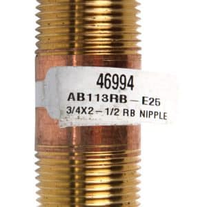 JMF Company 3/4 in. MPT X 3/4 in. D MPT Brass Nipple 2-1/2 in. L
