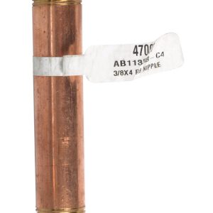 JMF Company 3/8 in. MPT Brass Nipple 4 in. L