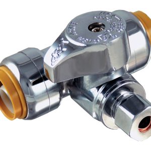 SharkBite 1/2 in. PTC X 1/2 in. PTC Brass Tee Stop