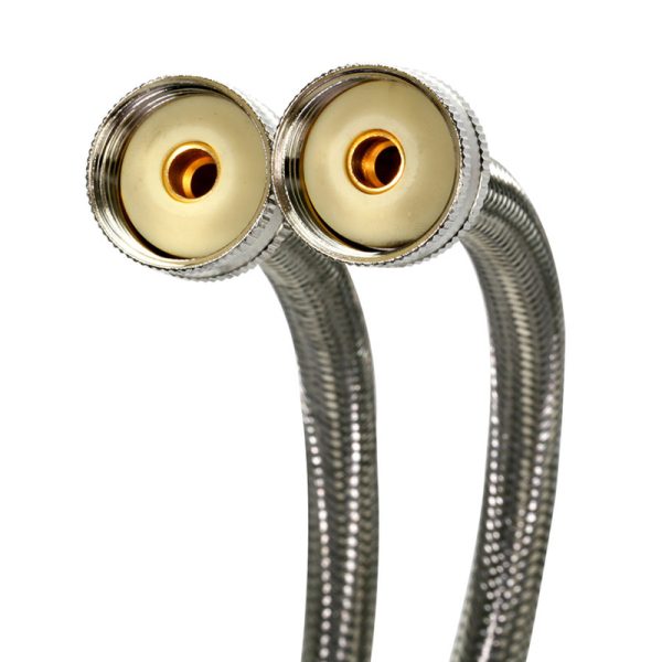 Fluidmaster 3/4 in. Hose Thread X 3/4 in. D Hose Thread 60 in. Braided Stainless Steel Washing Machi