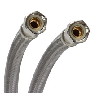 Fluidmaster 3/8 in. Compression X 3/8 in. D Compression 48 in. Braided Stainless Steel Dishwasher Su