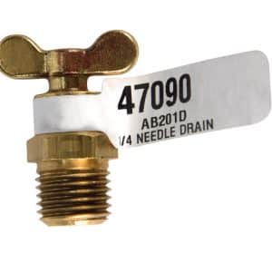 JMF Company 1/4 in. Brass Needle Drain Valve