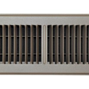 Tru Aire 4 in. H X 14 in. W 2-Way Powder Coat Brown Steel Floor Register