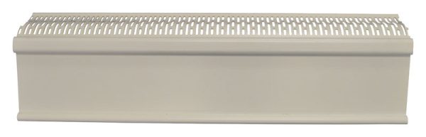 Plastx The Better Baseboard Cover 3 in. H X 2 ft. W 1-Way White ABS Plastic Baseboard Heater Cover