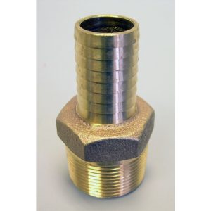 Campbell 1 in. MPT X 3/4 in. D Barb Red Brass Reducing Adapter