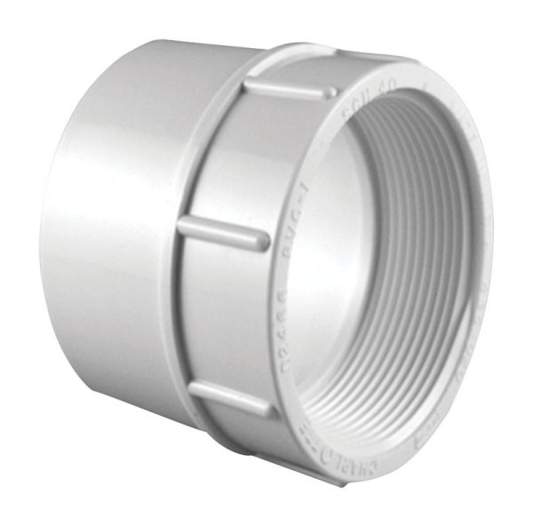 Charlotte Pipe Schedule 40 3/4 in. Slip X 1 in. D FPT PVC Pipe Adapter
