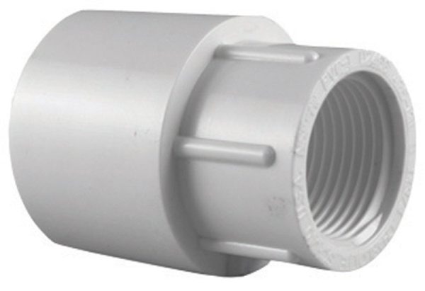 Charlotte Pipe Schedule 40 1 in. Slip X 3/4 in. D FPT PVC Pipe Adapter
