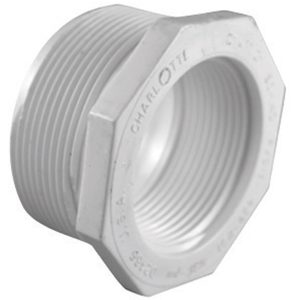 Charlotte Pipe Schedule 40 1-1/2 in. MPT X 1-1/4 in. D FPT PVC Reducing Bushing